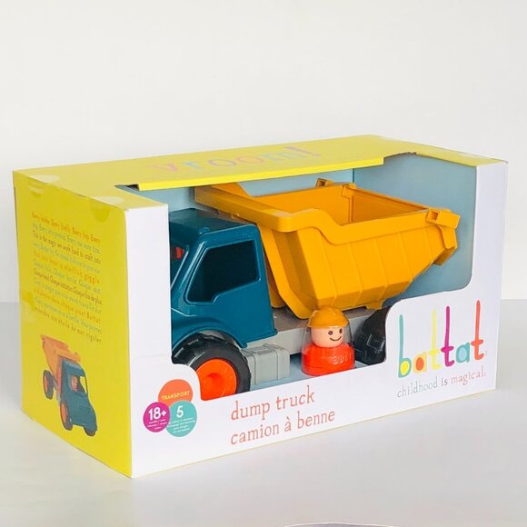 Battat  Dump Truck Classic Toddler Trucks w/Soft Rubber Wheels For 18+ Months - Picture 12 of 16